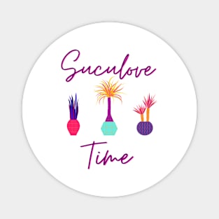 Suculove Time Succulent 80's style T-Shirt Magnet